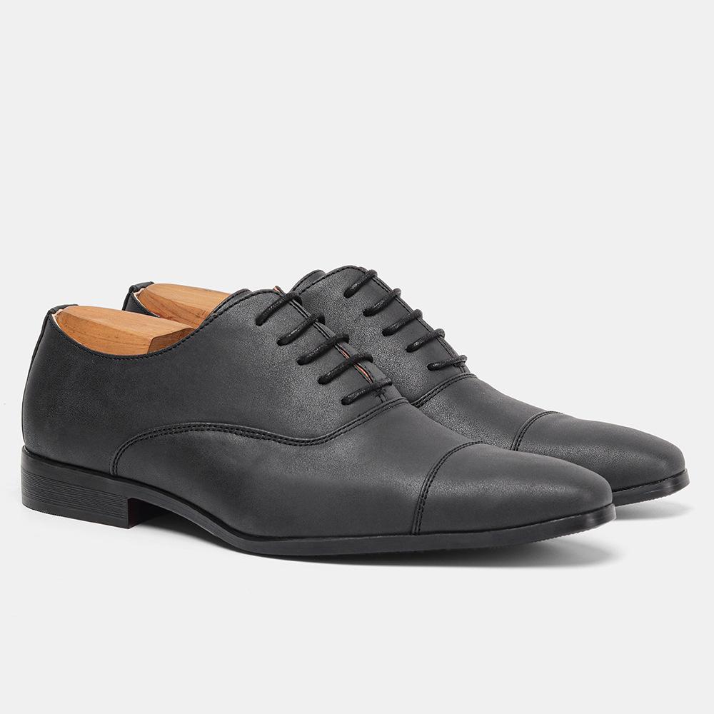 Scarpe Oxford a punta di alta qualità Scarpe da lavoro da uomo Scarpe classiche in pelle britannica comode Scarpe eleganti retrò lucide