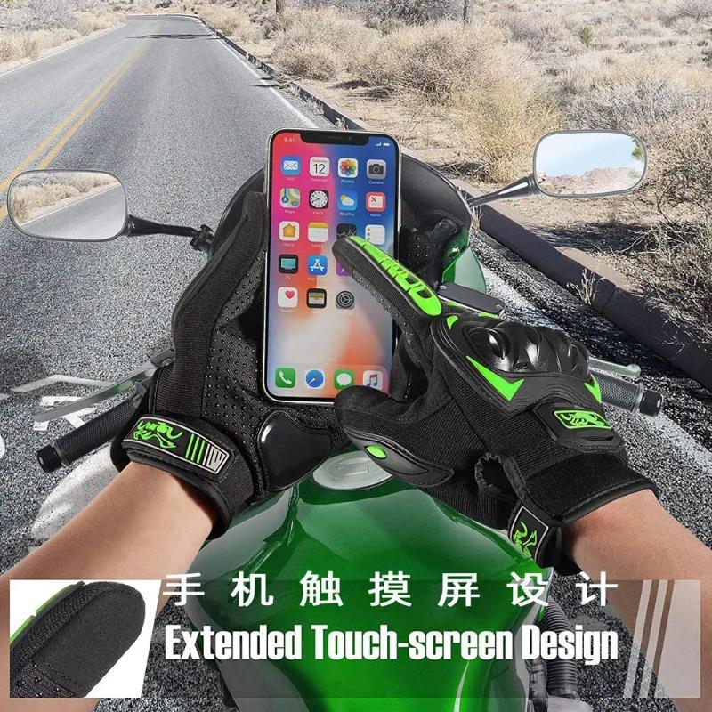 Summer Motorcycle Gloves Men Black Full Finger Touchscreen Cycling ATV MTB Guantes Moto Luvas Bike Riding Glove Women Red