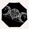 Triple Moon Goddess Symbol Sticker Decal for Car LaptopUmbrella, Portable 3-Fold Compact Umbrella for Men & Women Gift