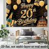 Party Backdrop 20Th Birthday Flat Number Hanging Numbered Years Photo Booth Decor Birthday Party Decor
