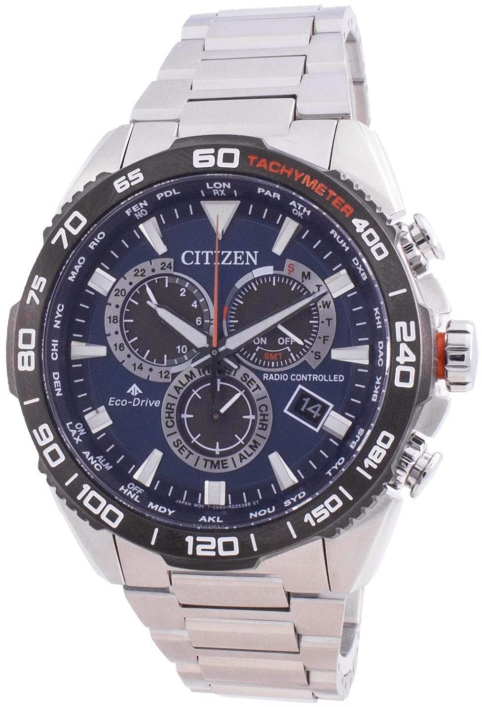 

CITIZEN Watch PROMASTER Watch Chronograph [Citizen] ECO-DRIVE Radio-controlled CB5034-82L Men s [Item]