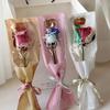 10Pcs Single Rose Sleeves Flower Wrapping Bag Bouquet Packaging Bags Clear Cellophane Floral Wrappers For Valentine'S Day