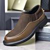 Men Leather Casual Shoes Breathable Loafers Men Sneakers 2026 Male Comfortable Leather Flat Footwear Sneakers Zapatillas Hombre