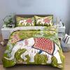 Elegant Elephant Decor For Living Spaces Kid'S And Adults' Bedroom Decor, Exquisite Three-Piece Bedding Set Gift