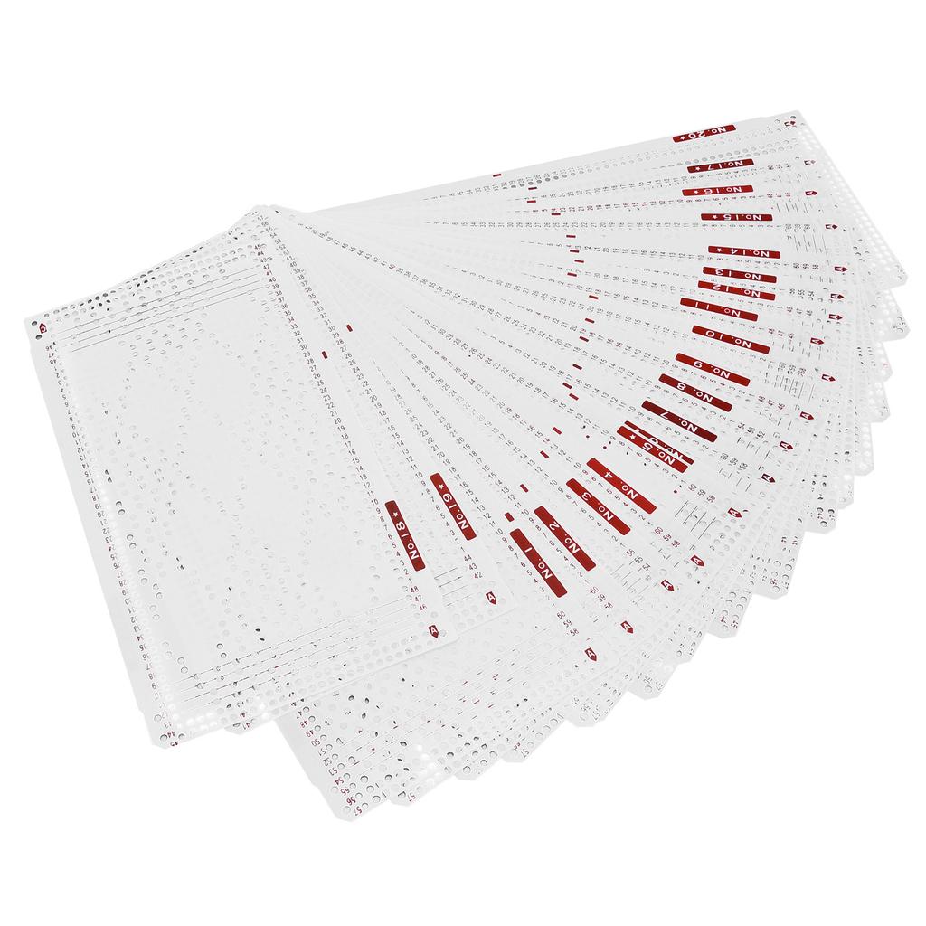 Punch Cards Practical Soft Durable Double Sided Printing Knitting Machine Pattern Card