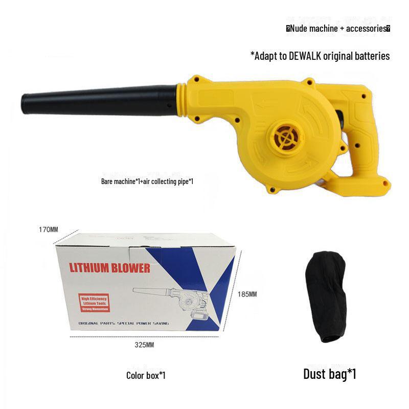 Wireless Rechargeable Hair Dryer & Computer Vacuum Cleaner with Dual Blowing and Suction, Compatible with DW Battery.