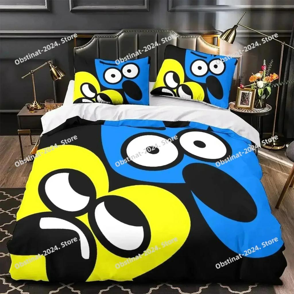 New Jacknjellify Bedding Set Printed Single Comforter Quilt Bed Cover Soft Duvet Cover Pillow Case 3 Pieces Sets Kids Adult Size