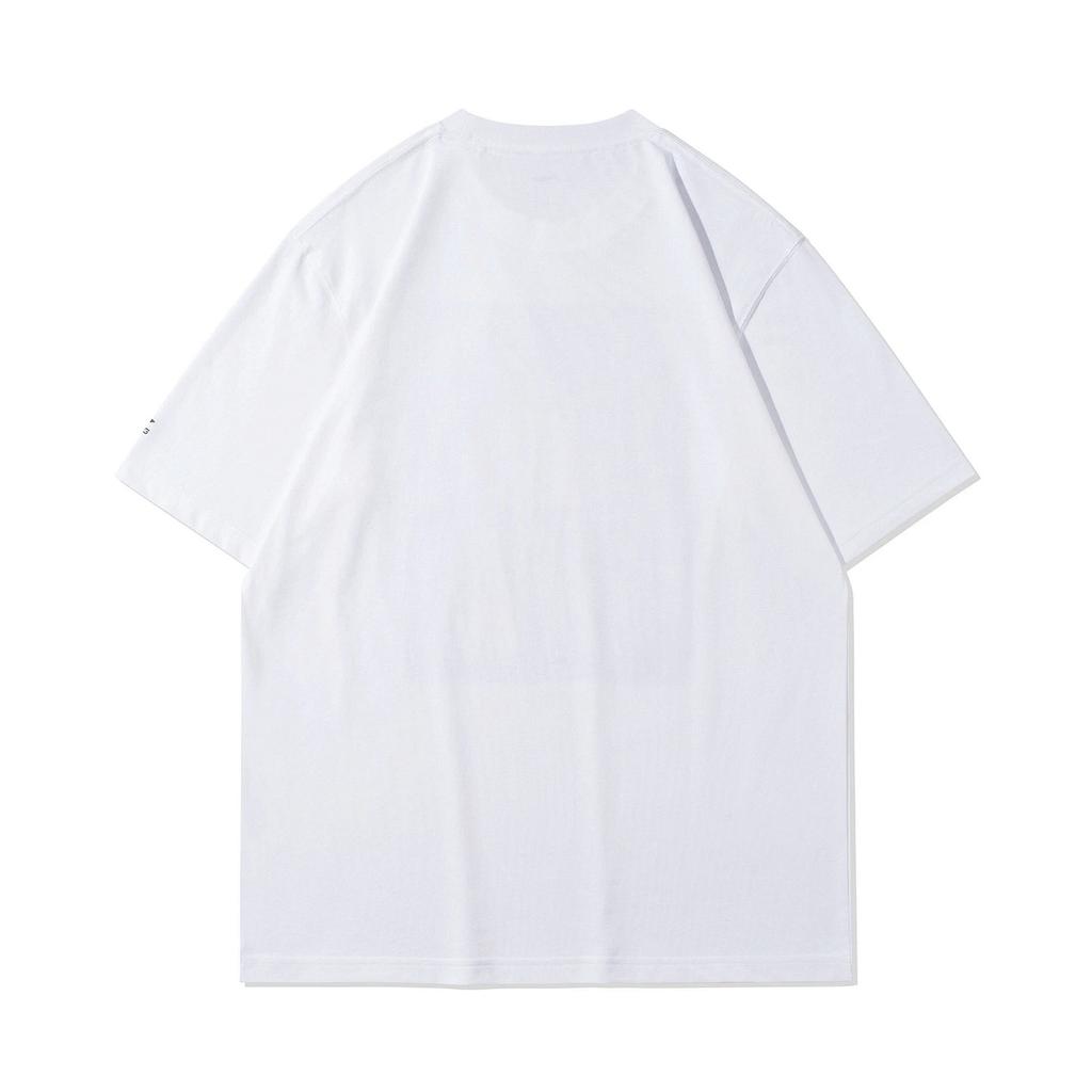 Li Ning Sports Fashion Serie Bedrucktes Rundhals Kurzarm T-Shirt Herren Tops Weiß AHSRA49-1
