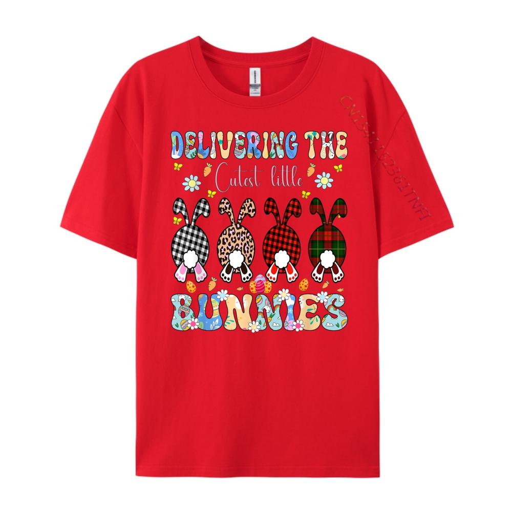 Delivering The Cutest Bunnies Labor Delivery Nurse Easter Funny T Shirts Christmas Men Fall Free Shipping Clothes Big Size S