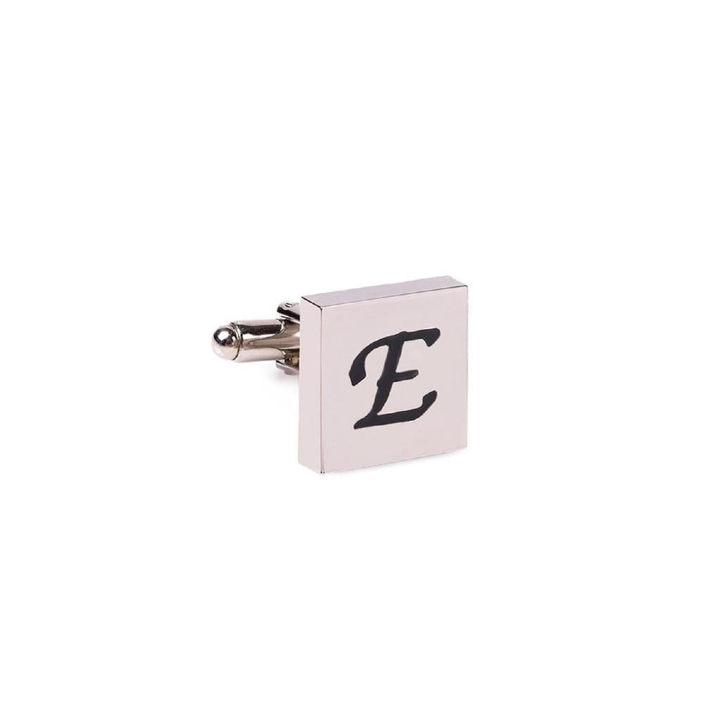 Single Men's Cufflink With Letter E