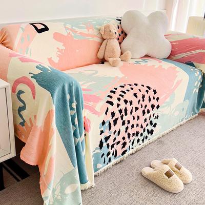 Weiche Sofaabdeckung, haustierfreundlich, multifunktionale Sofadecke mit Quaste, pflegeleichte Sofaabdeckung für Wohnzimmer-Sofa