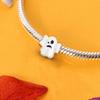 Copper White Luminous Glowing In Dark Ghost Bead Fit Charms Bracelet For Jewelry Piece Creation Women Halloween Gifts