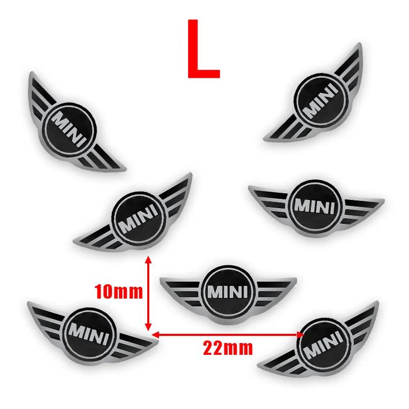 

5/10PCS Car Key Shell Badge Car Key Remote Fob Case Emblem Replacement Stickers For MINI Cooper One JCW R56 R60 R55 Countryman (as the picture,5PCS)