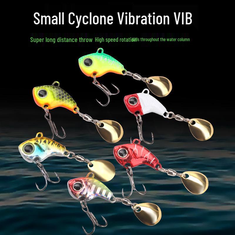 Fast Rotating Cyclone VIB Metal Spinner Lure for Sea and Freshwater Fishing