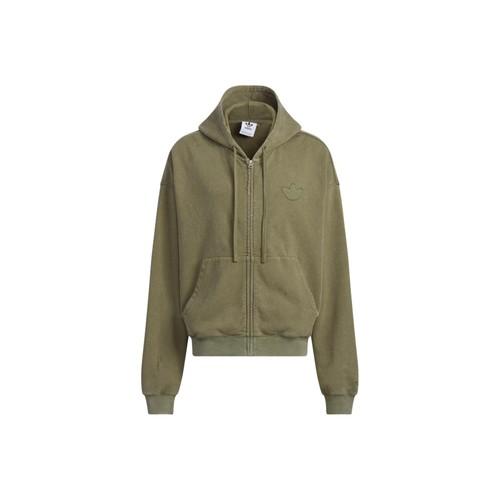 

adidas Retro Sports Loose Hoodie Long Sleeve Jacket for Men - Olive Green 2XL оливковое зеленый
