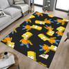 1pc Bart Simpson Carpet for Playroom Bedroom Living Room Sofa Home Decor,kids Game Area Rug Non-slip Floor Mat Y82662
