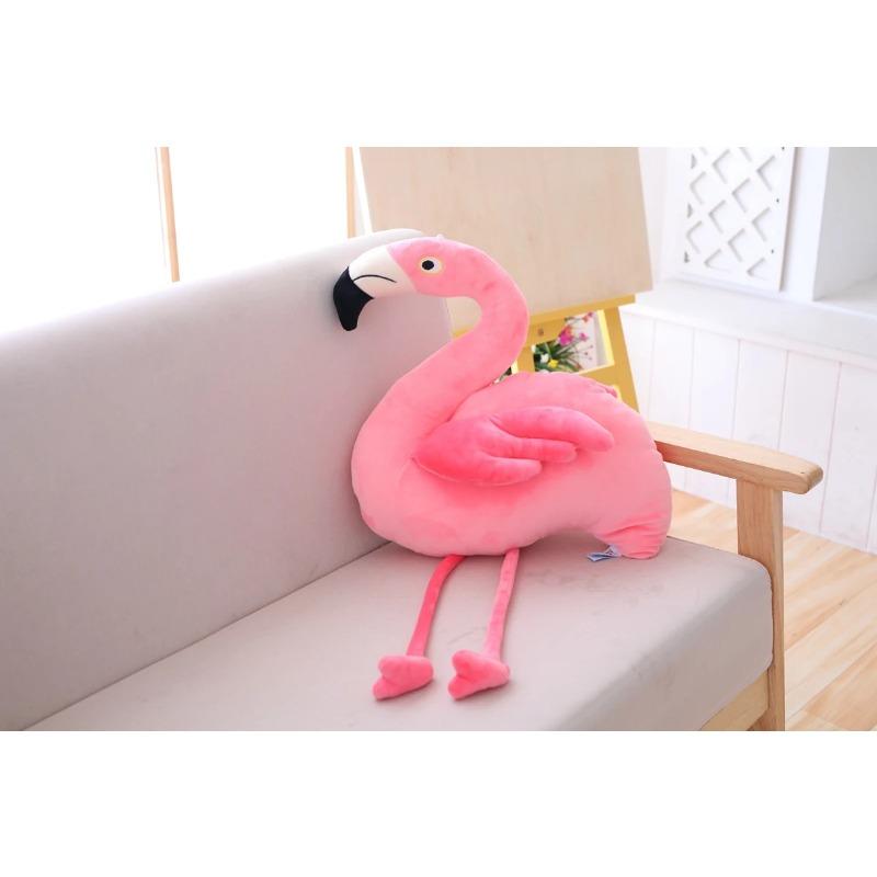 

Реалистичная плюшевая игрушка фламинго, мягкая плюшевая игрушка-фламинго, подушка-пелюша, украшение для комнаты, подарок на день рождения для детей 15CM розовый