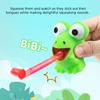 Creative and Humorous Tongue Sticking Frog Emits Sound To Vent, Squeezes and Screams, Pinches Music, and Pranks Toys