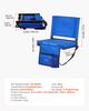 Stadium Seat, Folding Bleacher Chair with Back Support and Thick Cushion, Padded Stadium Seat for Bleacher Includes Shoulder Strap, Hooks, Cup Holder,