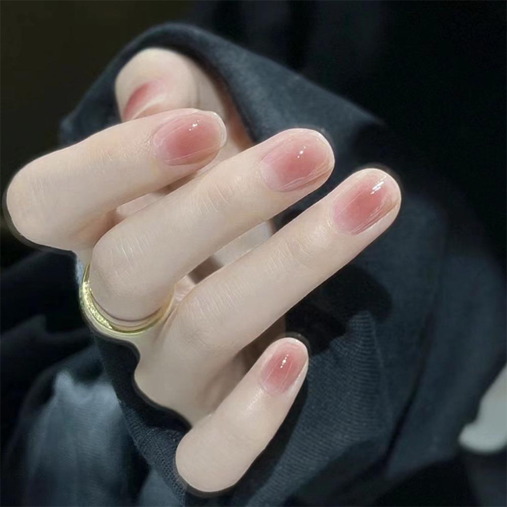 Wearable Manicure Fake Nails Square Nail Tips Waterproof Press On Nails for Women and Girls