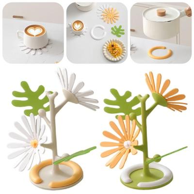 Anti Scald Tree Shape Table Mat Creative Anti-fouling Dishes Heat Insulation Pad Table Protection Heat Resistant