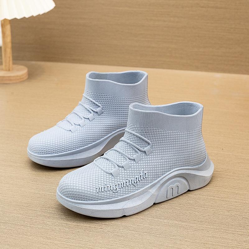Foam Rain Shoes Men's Adult Fashion Short Rain Boots Non-slip Water Shoes Velvet Cotton Kitchen Short Rubber Shoes Fashion Women