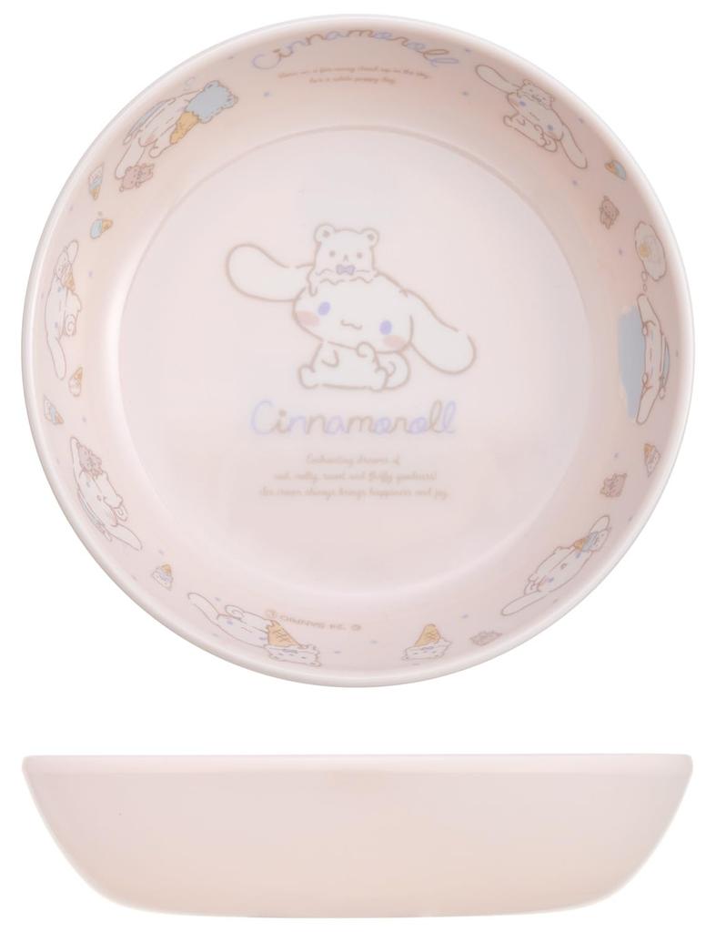 Skater Melamine Small Sanrio Cinnamoroll MBL3P Bowl, 13cm, Children's Tableware, Design, Natural,
