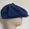 Stor Storlek XL62cm Canvas Newsboy-kepsar Herr Högkvalitativa Flatkepsar Brittisk Retro Åttkantig Keps Vintage Gatsby-keps Målar-keps Basker