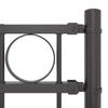 ASSEN Fence Panel Grey 170 x 170 cm Steel