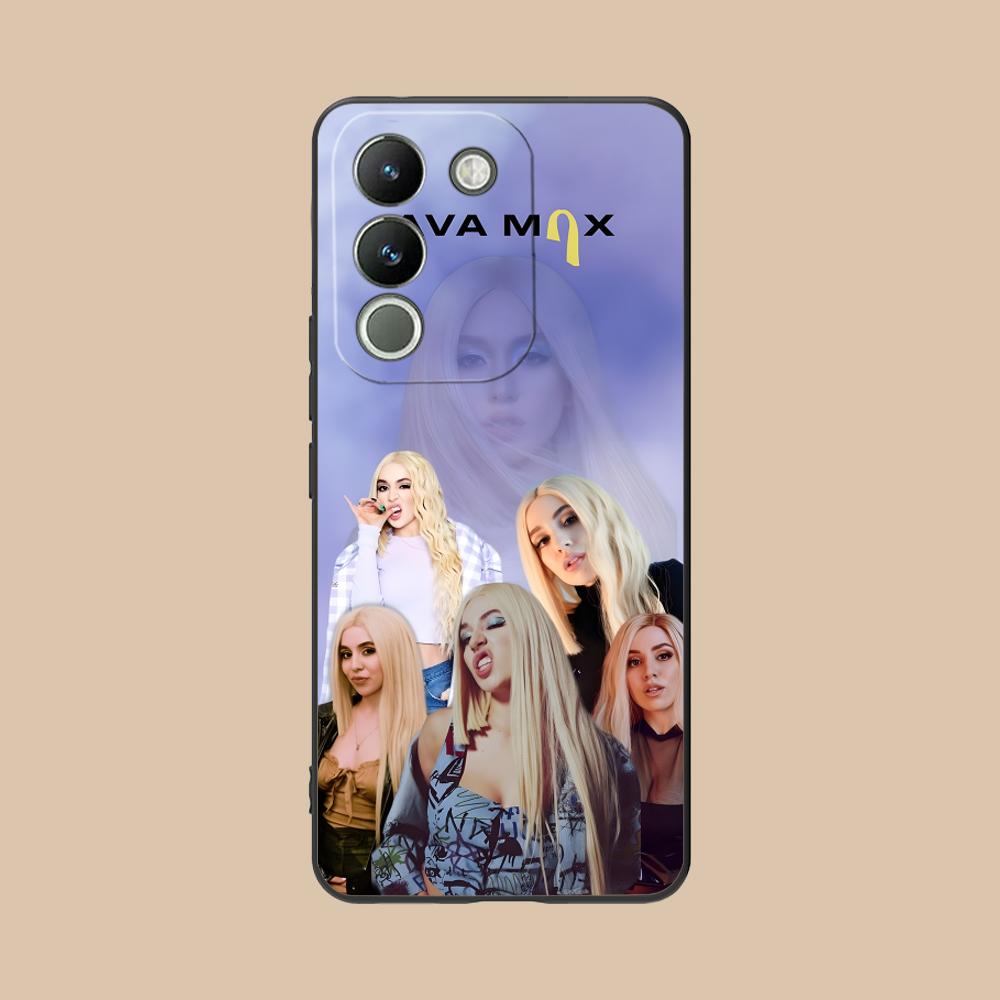 Fashion Ava Max Matte TPU Mobile Phone Case for VIVO Y77 76 75 74 73 72 58 56 55 51 50 38 36 Y19 Y18 Y03 Y01 5G Colorful Cover