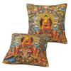 Tantric Buddhist Deity Buddhism God Buddha 2 Pcs Square Pillowcase Pillow Cover Cushion Throw Pillow For Home Car
