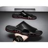 Fashion Summer Men Slippers Genuine  Breathable Clogs Sandals Beach Classics Leather Slides Outdoor Flip Flops Men Shoe