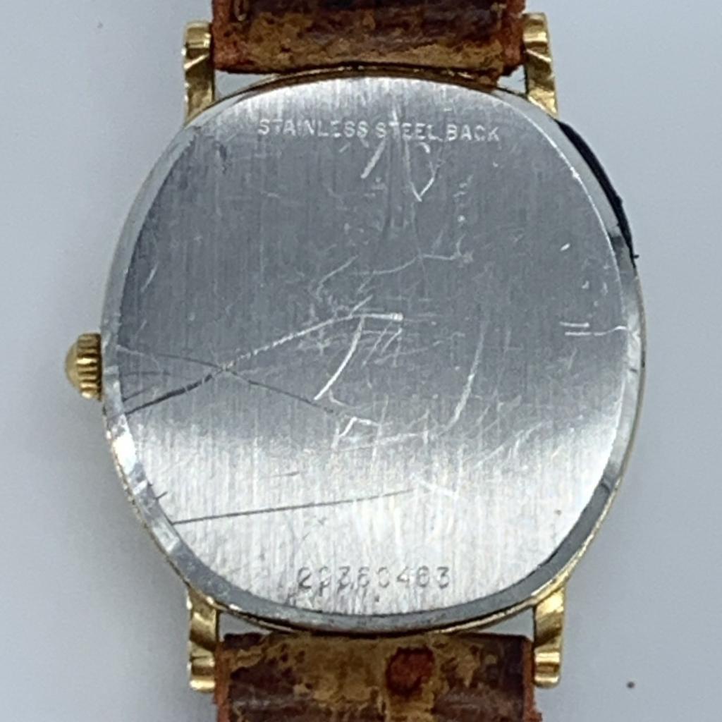 New Batteries Working Good LONGINES Quartz Men's Watch Octagonal Case Gold Dial Stainless Steel 2-Hand Lightly Cleaned