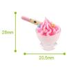 Drink 1/2Pcs Ice Cream Cups Cocktail Glass Model Pretend Play Mini Food Fit Play House Toy Doll Accessories Dollhouse Miniature