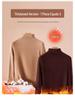 Women's Thermal Half-High Neck Brushed Long-Sleeve Base Layer Top for Autumn/Winter