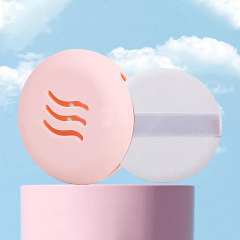 

Makeup Sponge Holder Puff Storage Box Double-sided Hollow Breathable Beauty Make Up Blender Case For розовый