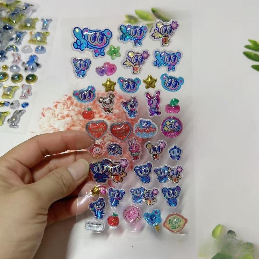 Blue Angel 3D Resin Stickers for Japanese Blue Phone Case - Cute Kawaii DIY Decal Beautiful Toy for Boys and Girls