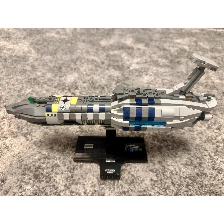 MOC star Invisible Hand Spaceship Building Blocks Sets Compatible With Legoed Particles Suitable For Christmas Gifts 75377