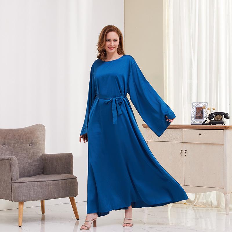 TikTok Casual Muslim Women's Robe Dress