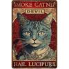 Funny Cat Retro Poster, Aluminum Metal Wall Decor 20x30cm