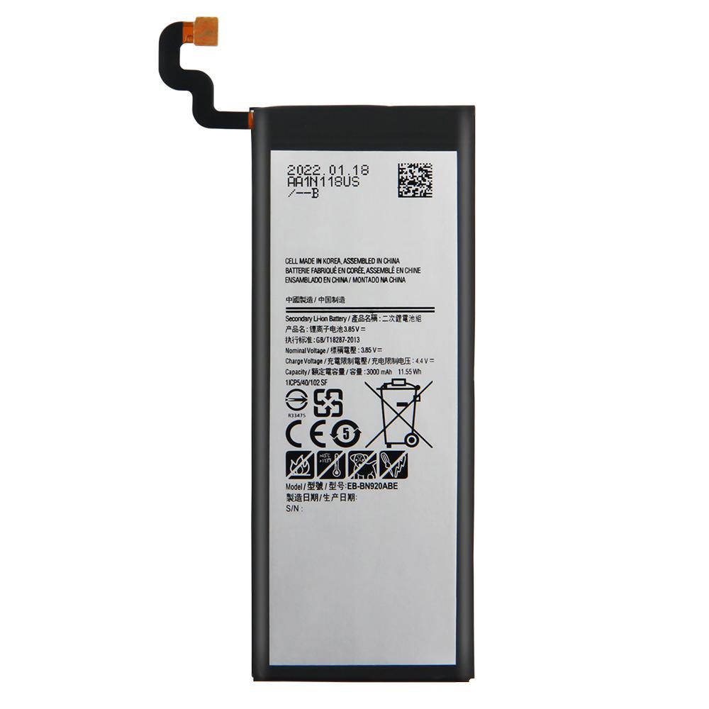 Replacement Phone Battery For Samsung Galaxy Note 5 SM-N9208 Note5 N9208 N9200 N920t N920c Genuine EB-BN920ABE 3000mAh