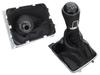 VW Passat B7 10-15 Gear Shift Knob Black & Gaiter with Chrome Frame, 6-Speed