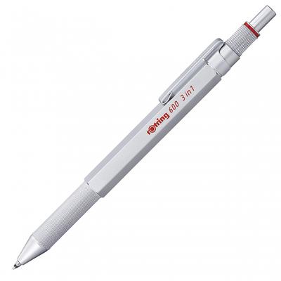 Rotring Multi Pen Silver 600 3in1 2164109 rOtring Mechanical Pencil Luxury Writing Instrument Stationery Made In Germany Drafting Pen Professional Bal