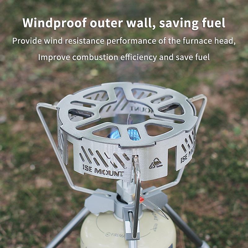Outdoor Stove Windshield Portable Camping Stove Windproof Ring High-Temperature Resistant Camping Picnic Cooking Supplies 1Pc