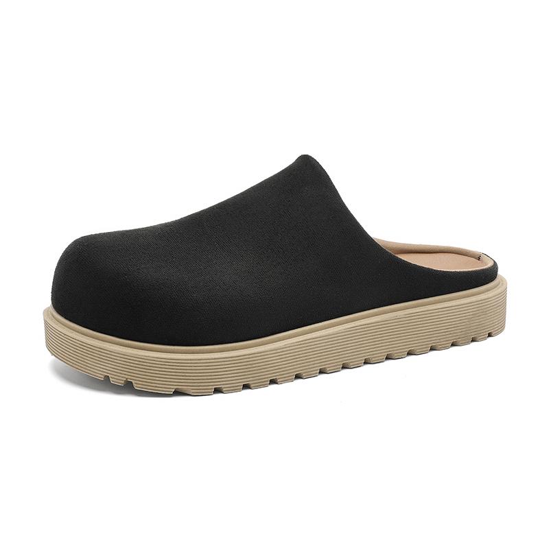

Casual Men s Shoes Slip-on Slippers Summer New Anti-slip Comfortable Outdoor Walking Shoes Fashion Lightweight Shoes Men 45 чорний