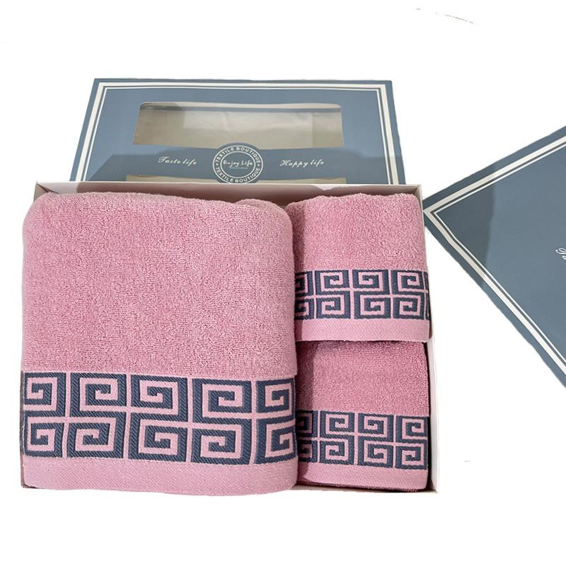 Towel cotton 32 strands wine B & B adult towel bath towel
