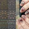 New Nail Art Stickers 6-piece Set Bronzing Bohemian Totem Love Stickers