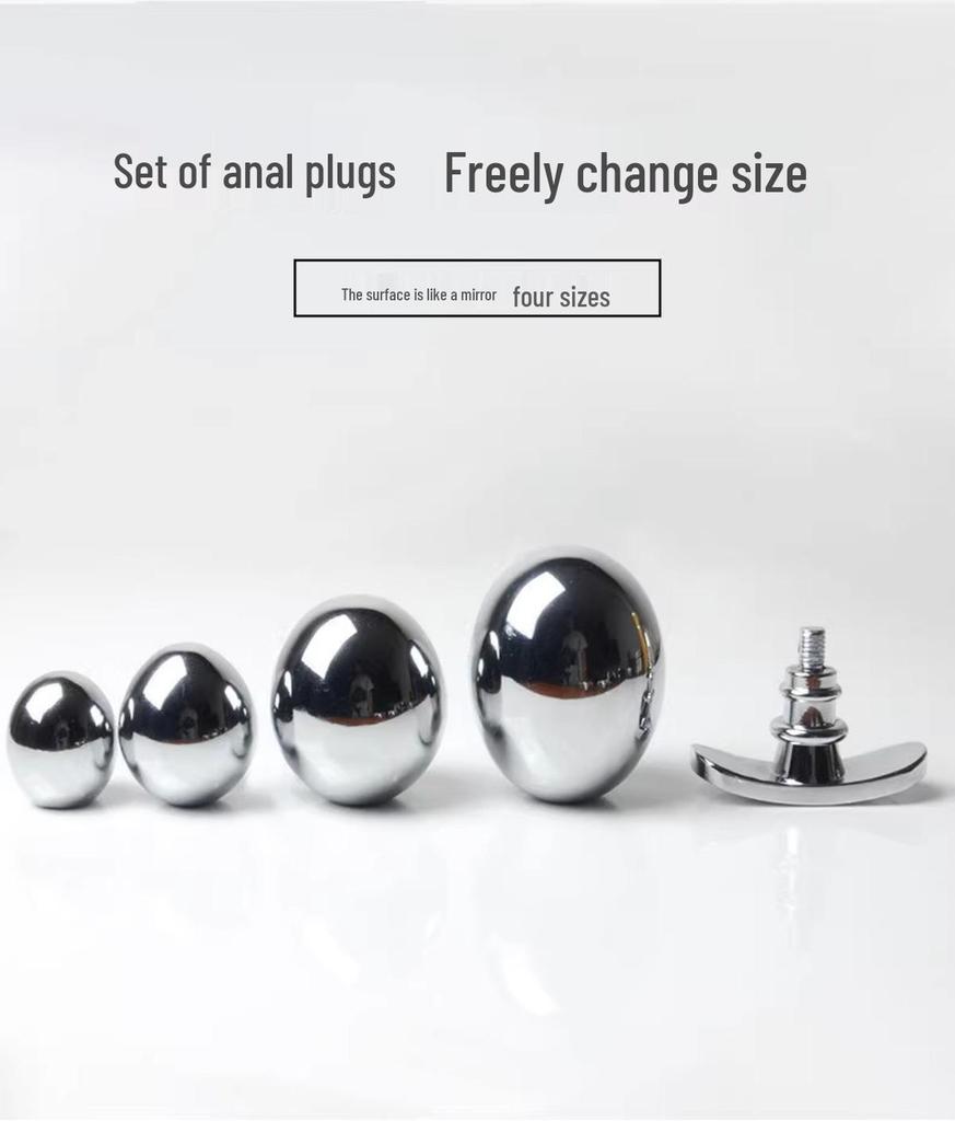 Verstellbarer abnehmbarer Metall-Analplug für Training und Outdoor-Nutzung