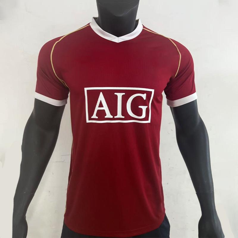 Retro 2006-07 Manchester United Home Football Jersey (Short Sleeve) XXL красный