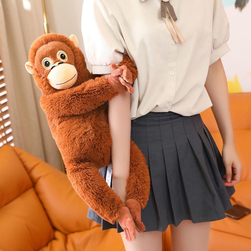 Stuffed Doll Monkey Plush Toy Realistice Orangutan Plush Doll Large Plush Monkey Doll Baby Toys